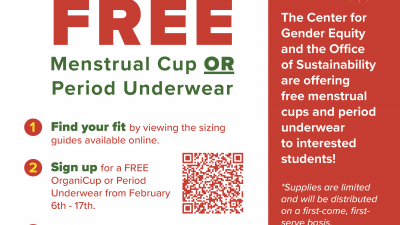 Campus Cup: Sign up for sustainable menstrual care products